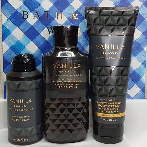 BATH & BODY WORKS 'VANILLA NOIR' 3-PIECE GIFT SET BODY WASH, LOTION & SPRAY MIS - Picture 4 of 16